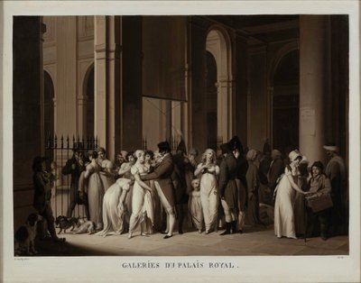 Les Galeries du Palais Royal, 1809 - Louis Leopold Boilly