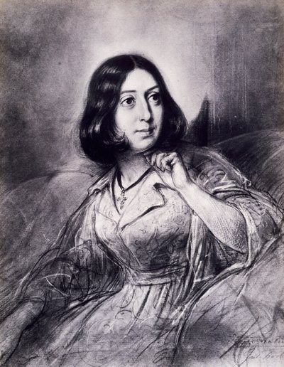 Portrait de George Sand - Louis Leopold Boilly
