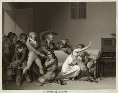Deuxième scène de cambrioleurs : Les cambrioleurs arrêtés, 1810 - Louis Leopold Boilly