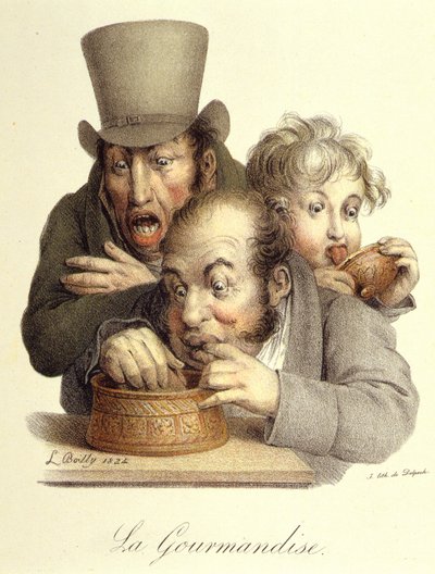 Les sept péchés capitaux : Gourmandise - Louis Leopold Boilly
