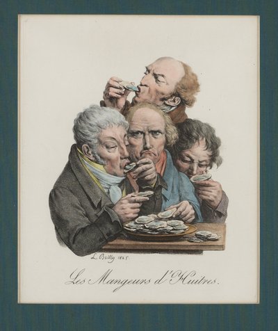 Manger des huîtres, 1825 - Louis Leopold Boilly