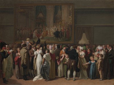Le public regardant le couronnement de David au Louvre, 1810 - Louis Leopold Boilly