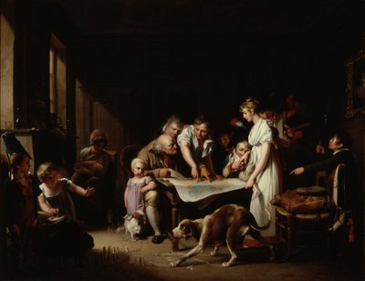 La lecture du Bulletin de la Grande Armée - Louis Leopold Boilly