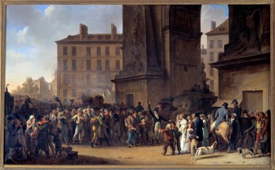 Les conscrits de 1807 passant devant la Porte Saint-Denis à Paris - Louis Leopold Boilly