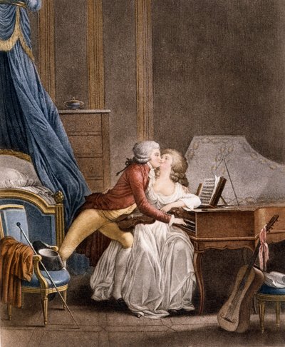 Le prélude de Nina. Gravure par Boilly - Louis Leopold Boilly