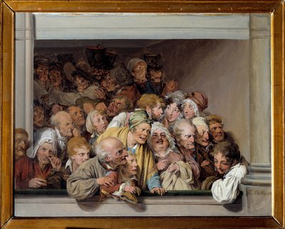 Une loge, le jour du spectacle gratuit - Louis Leopold Boilly