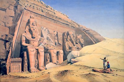 Grand Temple de Ramsès II, Abou Simbel - Louis M. A. Linant de Bellefonds,