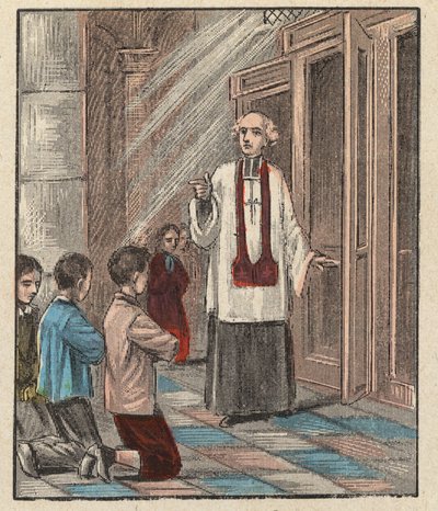 Préparation première communion - Catéchisme - Gravure de 