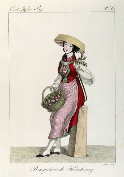Costume des femmes de Hambourg - Louis Marie (after) Lante