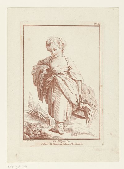 Fille de village - Louis Marin Bonnet