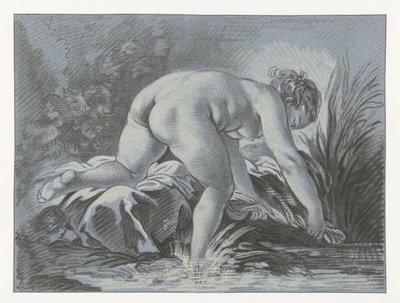 Femme faisant la lessive - Louis Marin Bonnet