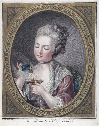Femme prenant du café - Louis Marin Bonnet