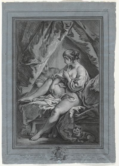 Jeune femme assise sur un lit - Louis Marin Bonnet