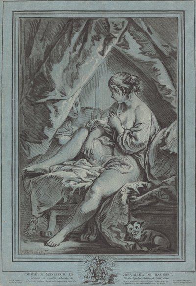 Jeune femme assise sur un lit - Louis Marin Bonnet