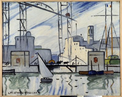 Marseille, le pont du ferry - Louis Mathieu Verdilhan