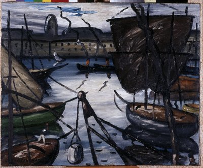 Le vieux port. Peinture de Louis Mathieu Verdilhan - Louis Mathieu Verdilhan