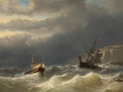 Tempête dans le détroit de Douvres - Louis Meijer