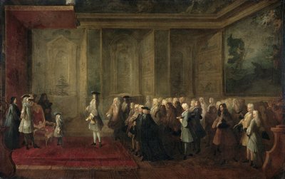La réception de Cornelis Hop (1685-1762) en tant que légat des États généraux à la cour de Louis XV, 24 juillet 1719 - Louis Michel Dumesnil