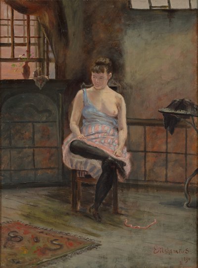 Figure assise - Louis Michel Eilshemius