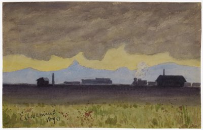 Paysage de train en Arizona - Louis Michel Eilshemius