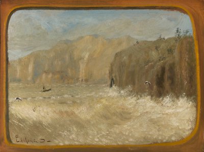 Deux mouettes et falaises, vers 1913-1921 - Louis Michel Eilshemius