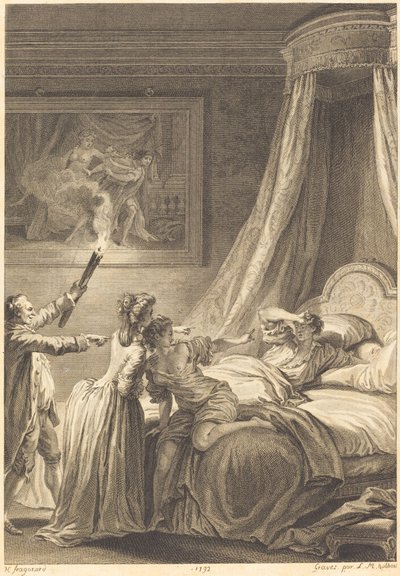 Le gascon puni - Louis Michel Halbou and Antoine Jean Duclos after Jean Honoré Fragonard