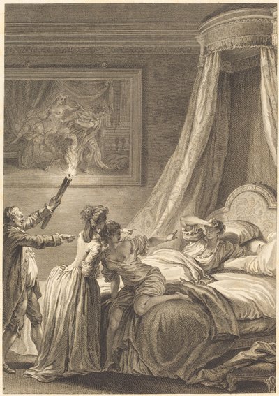 Le gascon puni - Louis Michel Halbou and Antoine Jean Duclos after Jean Honoré Fragonard