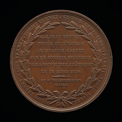 Inscription [revers], 1826 - Louis Michel Petit