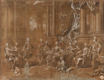 La famille de Philip V. - Louis Michel van Loo