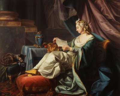 Un jeune sultan lisant une lettre - Louis Michel van Loo