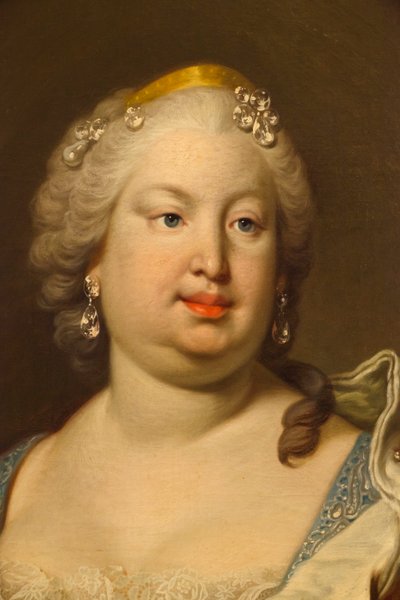 Barbara du Portugal ou de Bragance (détail) - Louis Michel van Loo