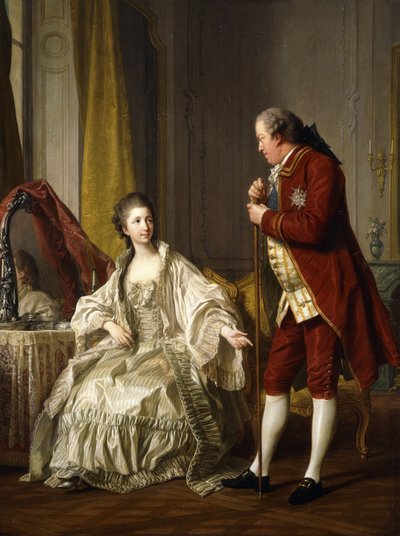 Double portrait du marquis et de la marquise de Marigny, 1769 - Louis Michel van Loo