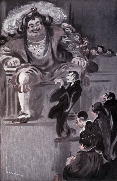 Gargantua - dans "Gargantua" par Rabelais, ill. par Louis Morin, éd. Laurens, Paris - Louis Morin