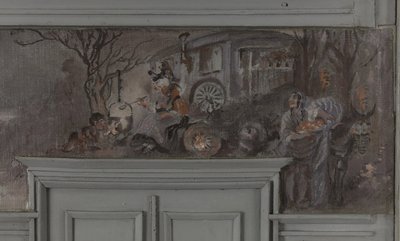 Le repas des comédiens - Modèle pour la salle à manger de Jean Coquelin, Villa Longchamp, Neuilly, vers 1900 - Louis Morin