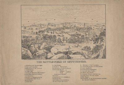 Le champ de bataille de Gettysburg, vers 1867 - Louis N. Rosenthal