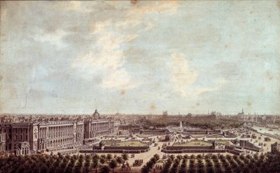 Vue de la place Louis XV (actuelle place de la Concorde à Paris) - Louis Nicolas de Lespinasse