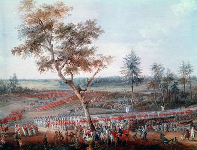 Siège de Yorktown le 19 octobre 1781 (détail) - Louis Nicolas van Blarenberghe