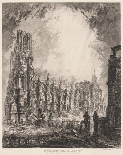 Cathédrale de Reims et ruines du palais de l