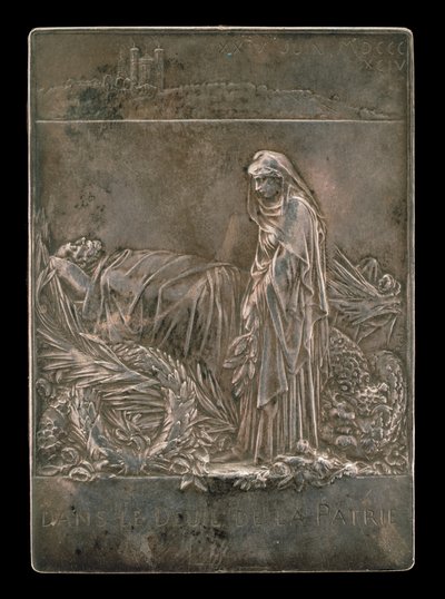 La France en Deuil du Président de la République [revers], 1894 - Louis Oscar Roty