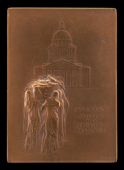 Le Corps du Président Sadi Carnot Porté au Panthéon [avers] - Louis Oscar Roty