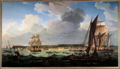 Le Havre depuis la mer. Peinture de Louis Philippe Crépin (1772-1851) - Louis Philippe Crepin