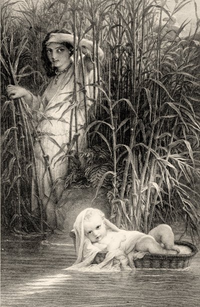Moïse découvert sur le Nil - Louis Pierre Henriquel Dupont