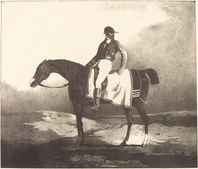 Cheval britannique et jockey - Louis Pierre Marie Courtin after Théodore Gericault