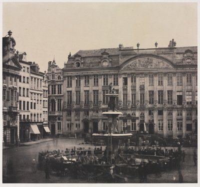 Sans titre (Construction de la fontaine commémorative) - Louis Pierre Theophile Dubois de Nehaut