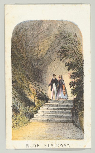 Escalier rude, de la série, Vues de Central Park, New York, Partie 2 - Louis Prang