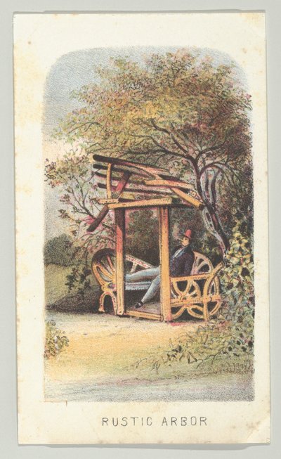 Arbor rustique, de la série, Vues de Central Park, New York, Partie 2 - Louis Prang