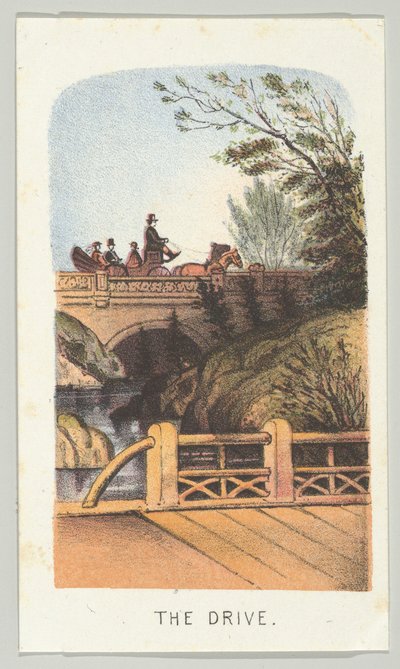La Promenade, de la série, Vues de Central Park, New York, Partie 2 - Louis Prang