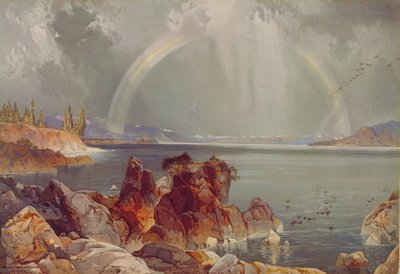 Lac Yellowstone, vers 1875 - Louis Prang