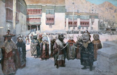 Festival de printemps au monastère de Himis, Tibet - Louis Remy Sabattier
