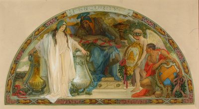 Sécurité (étude pour la lunette, Old Senate Office Building) - Louis Schaettle